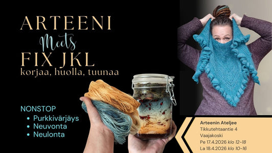 Fix Jkl - Arteenin Ateljeella nonstop neuvontaa ja työpajaa!