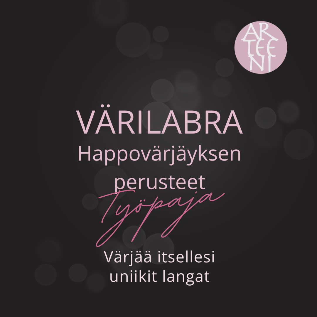 Värilabra - happovärjäyksen perusteet