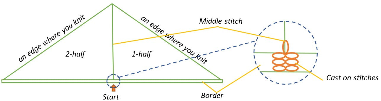 Arteeni's method - shawl anatomy