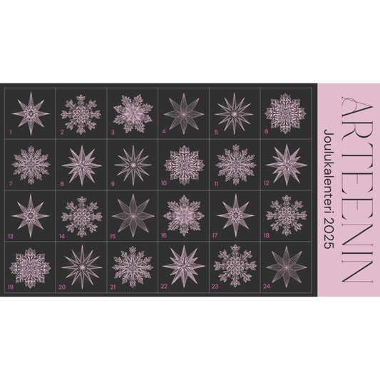 Arteenin digitaalinen joulukalenteri - joulun odotuksen iloa neulojalle ja virkkaajalle, ohjeita, vinkkejä ja tekniikoita!