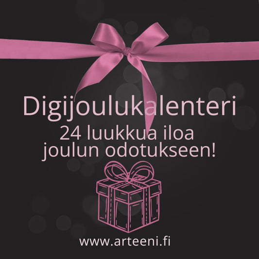 Digitaalinen joulukalenteri, 24 luukkua täynnä joulun odotuksen iloa jokaiselle neule- ja virkkausharrastajalle!