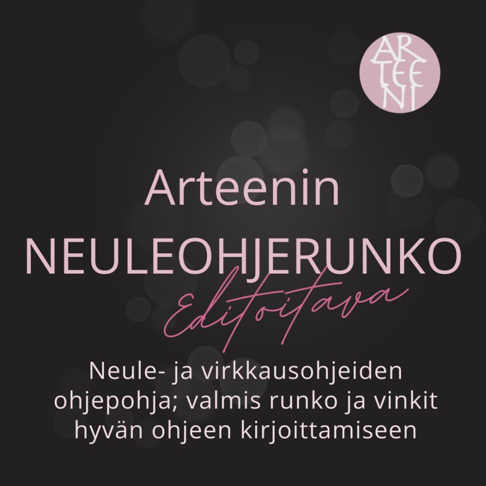 Arteenin neuleohjerunko