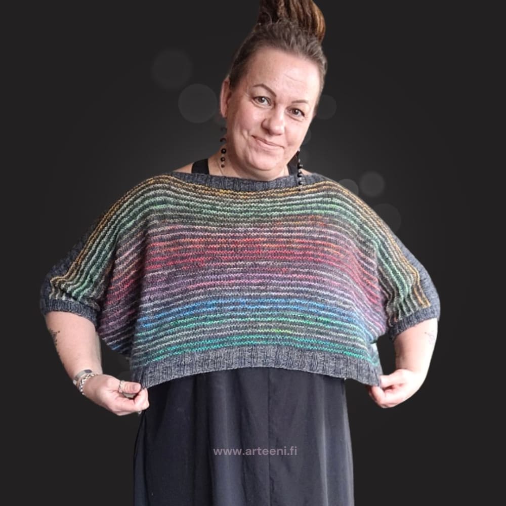 Väljä lepakkohihainen neulepaita arkeen ja juhlaan. Nopea neuloa, helppo muokata ja täydellinen mekkojen ja toppien päälle ympäri vuoden.