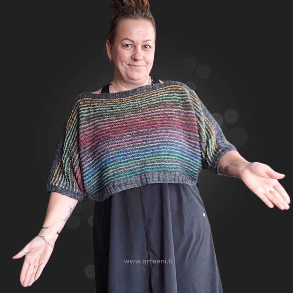 Väljä lepakkohihainen neulepaita arkeen ja juhlaan. Nopea neuloa, helppo muokata ja täydellinen mekkojen ja toppien päälle ympäri vuoden.